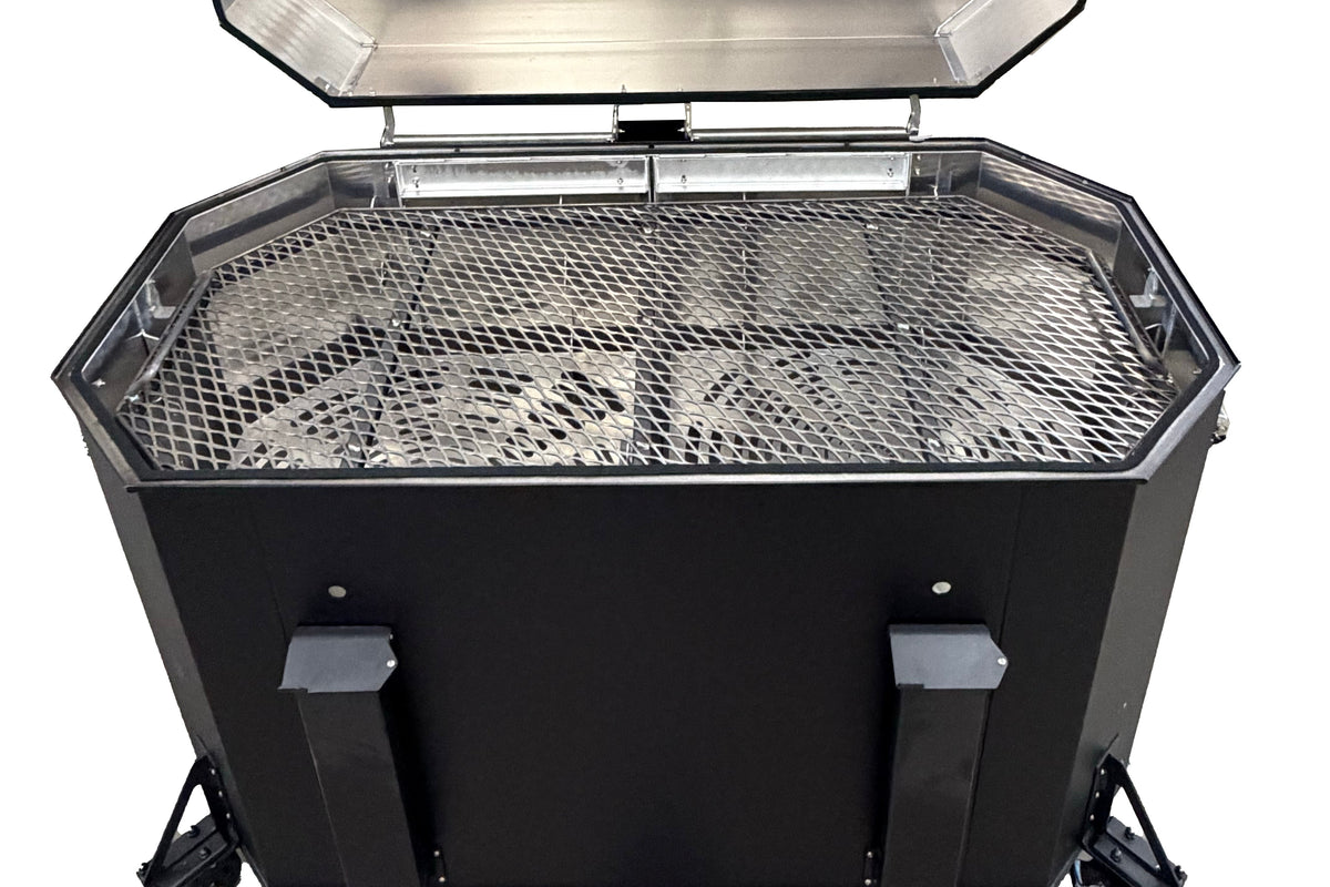 Expanded metal hog grate for BFR