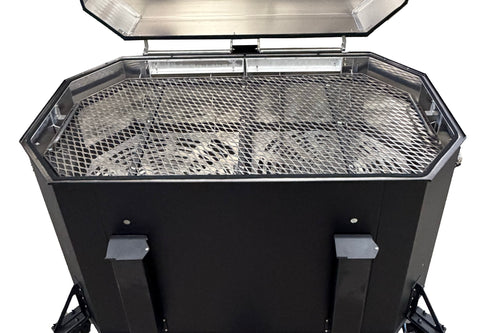Expanded metal hog grate for BFR